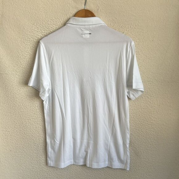 J Crew Performance‎ polo shirt with COOLMAX® technology Mens Medium White - Picture 3 of 8